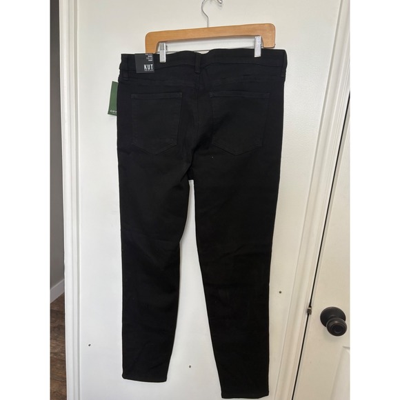 NWT Kut from the Kloth Diana HighRise Fab Ab Relaxed Skinny Jeans Black Size 16 - Picture 7 of 8